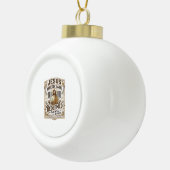 Jesus Barcode Label Verlost Jesus Barcode Verlos Keramische Bal Ornament (Rechts)