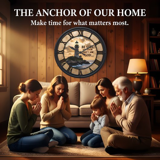 Jesus Be Still Lighthouse Grote Klok