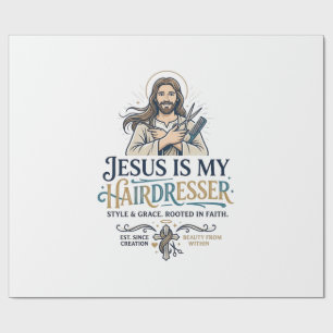 Jesus Beauty Salon Kapsalon T-Shirt Inspiratie Cadeaupapier