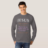 JESUS begon te preken: Repent. Koper en wit T-shirt (Voorkant volledig)