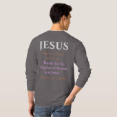 JESUS begon te preken: Repent. Koper en wit T-shirt (Achterkant volledig)