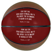 JESUS begon te preken : repent - moderne kerstmis Basketbal (Voorkant)