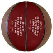 JESUS begon te preken : repent - moderne kerstmis Basketbal (Verticaal)