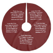 JESUS begon te preken : repent - moderne kerstmis Kerstboom Rok (Voorkant)