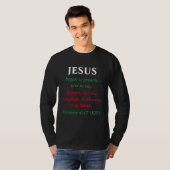 JESUS begon te preken : repent - moderne kerstmis T-shirt (Voorkant volledig)