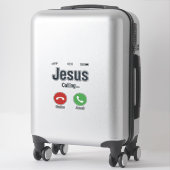 Jesus Bellerende Telefoon Scherm Christelijk T-shi Sticker (Koffer)