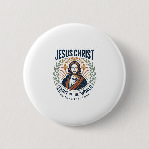 Jesus Bescheiden Mode Vrouwelijke Waarden T-Shirt  Ronde Button 5,7 Cm