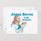 JESUS BESPAART MET COUPONS BRIEFKAART (Voorkant / Achterkant)