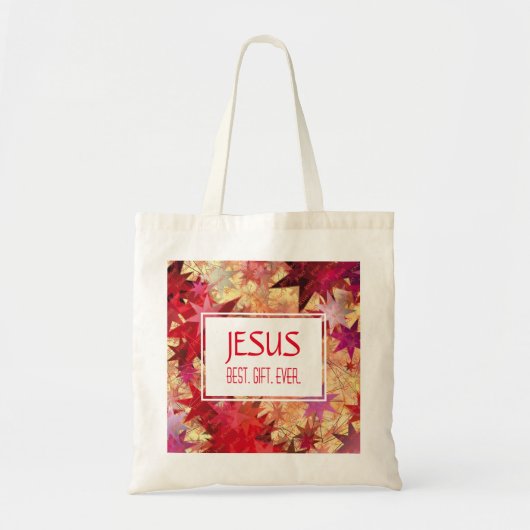 JESUS BEST GIFT EVER Kerstmis Tote Bag (Voorkant)