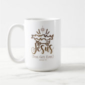 JESUS BEST GIFT EVER Nativity Scripture Christmas  Koffiemok (Links)