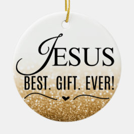 Jesus beste cadeau elk Ornament