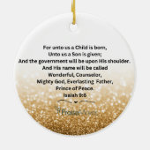 Jesus beste cadeau elk Ornament (Achterkant)