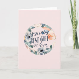 Jesus beste cadeau ooit blanco kerst Kaart