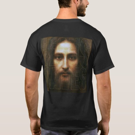 JESUS BEWAART GEWELDIGE VISTUIG DOOR EKLEKTIX T-SHIRT (Achterkant)