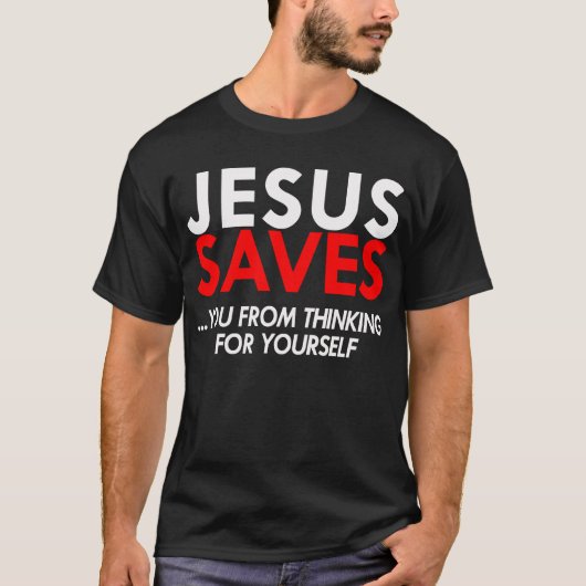 Jesus bewaart het Shirt van Mannen (Voorkant)