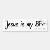 Jesus BFF Bumpersticker (Voorkant)