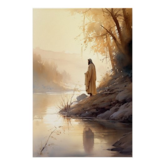 jesus, bible art, christian perfect poster (Voorkant)
