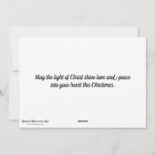 Jesus Bible Verse Chickadees Christelijk Kerst Feestdagenkaart (Achterkant)