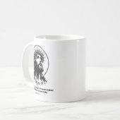 Jesus, Bible Verse Philipans 4_13 Christian God  Koffiemok (Voorkant links)