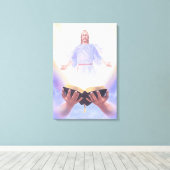 Jesus Bible Wrapped Canvas Afdruk (Insitu (Houten vloer))