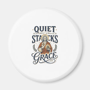 Jesus Bibliothecaris Grafische T-shirt Christelijk Magneet