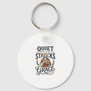 Jesus Bibliothecaris Grafische T-shirt Christelijk Sleutelhanger