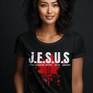 JESUS - Bid Gebed Geestelijk Evangelie Voor Vrouwe T-shirt