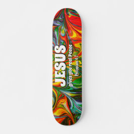 JESUS BIEDT Christelijk REAL PEACE Persoonlijk Skateboard