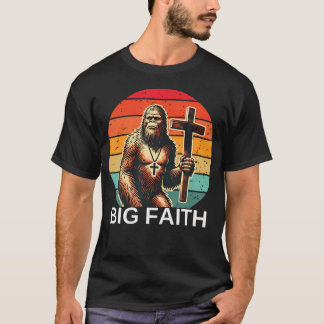 Jesus Bigfoot Sasquatch Christelijk Geloof Bijbelv T-shirt