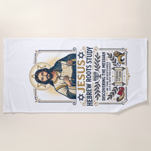 Jesus Bijbel Talen Hebreeuws Grieks Nerd Shirt Fai Strandlaken