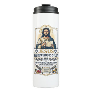 Jesus Bijbel Talen Hebreeuws Grieks Nerd Shirt Fai Thermosbeker