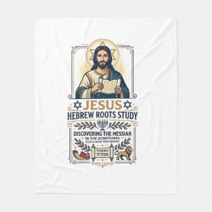 Jesus Bijbel Talen Hebreeuws Grieks Nerd T-shirt F Fleece Deken