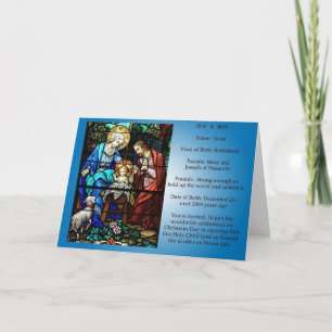 Jesus Birth Announcement Feestdagen Kaart