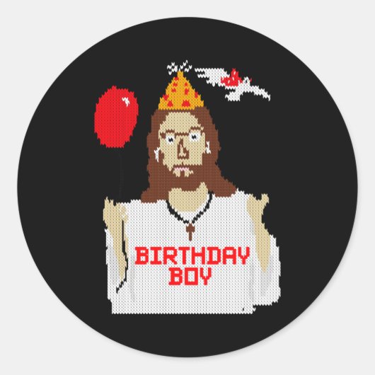 Jesus Birthday Boy Christmas Essential T Shirt  Ronde Sticker (Voorkant)