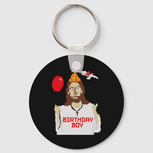 Jesus Birthday Boy Christmas Essential T Shirt Sleutelhanger (Voorkant)