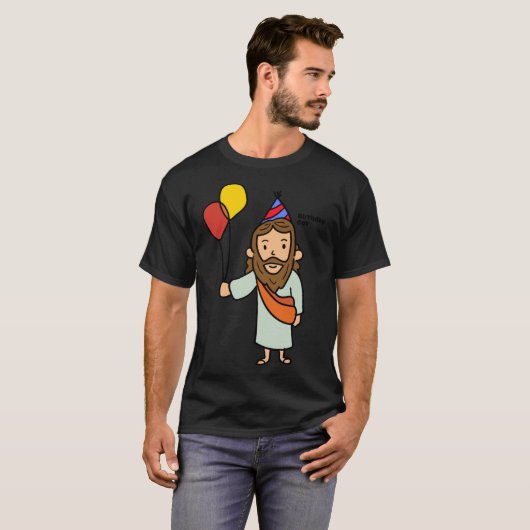 Jesus Birthday Boy Essential T-Shirt (Voorkant volledig)