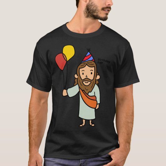 Jesus Birthday Boy Essential T-Shirt (Voorkant)