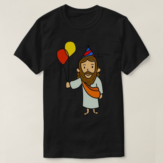 Jesus Birthday Boy T-shirt (Design voorkant)