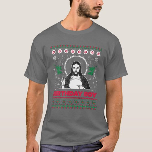 Jesus Birthday Boy T-shirt (Voorkant)