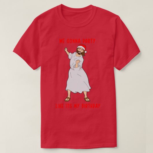 JESUS BIRTHDAY T-SHIRT (Design voorkant)