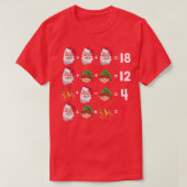 Jesus Birthday Wiskunde leraar Humor XMas order of T-shirt (Design voorkant)