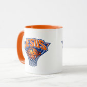 JESUS - Blauw en Oranje Mok (Voorkant links)