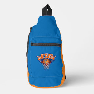 JESUS - Blauw en Oranje Sling Bag