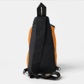 JESUS - Blauw en Oranje Sling Bag (Achterkant)