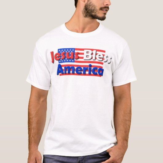 Jesus Bless America T-shirt (Voorkant)