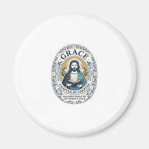 Jesus Boekclub Lezende Gemeenschap Grafische T-shi Magneet