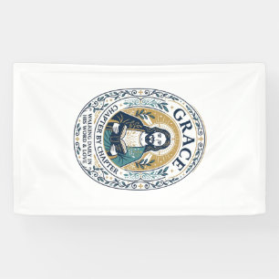Jesus Boekclub Lezende Gemeenschap Grafische T-shi Spandoek
