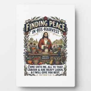 Jesus Boerenmarkt Ambachtelijk Voedsel Grafisch T- Fotoplaat