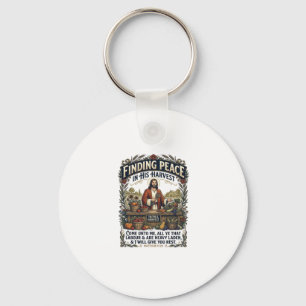 Jesus Boerenmarkt Ambachtelijk Voedsel Grafisch T- Sleutelhanger