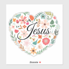 Jesus Boho Christelijk Hart Motief Inspirerend Sticker
